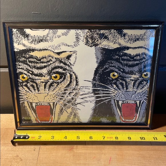 Gucci Tiger Wallpaper Framed Luxe Wall Art ! - Picture 5 of 6